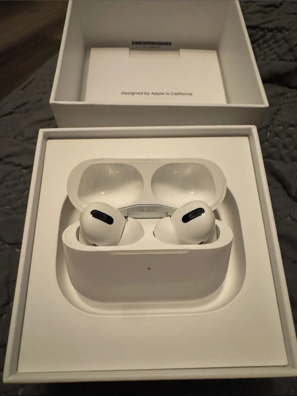 Apple White AirPods Pro Charging Case and Earbuds Box